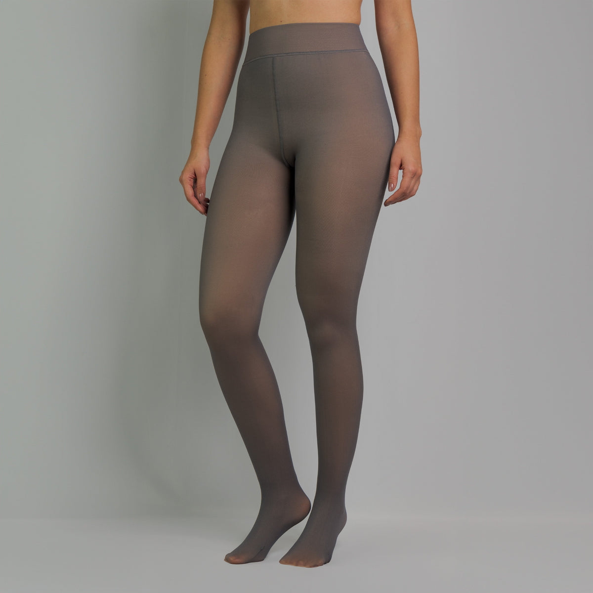 LEGGS - COLLANT POLAIRE TRANSPARENT NOIR