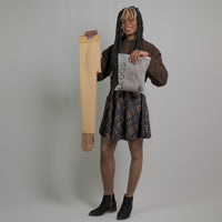 LEGGS - COLLANT POLAIRE TRANSPARENT CAFÉ